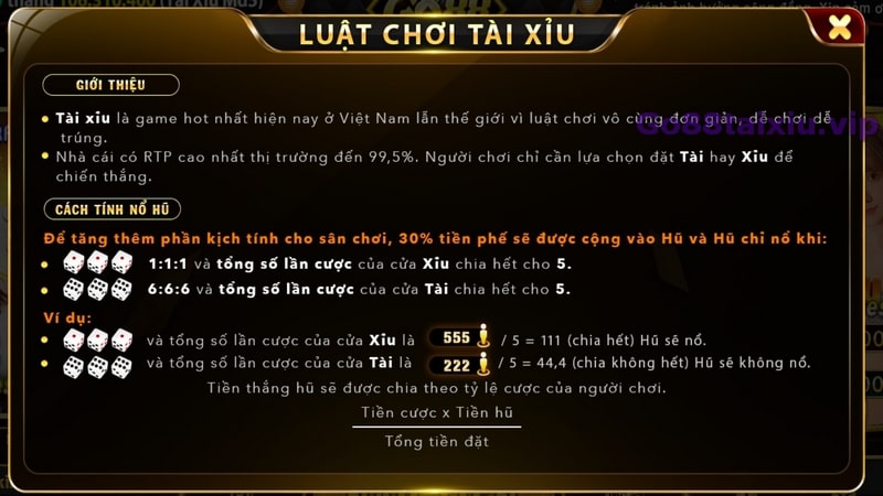 Luật chơi tài xỉu tại go88 mà bạn nên biết